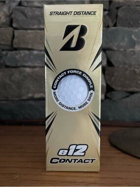 Bridgestone e12 Contact Golf Balls - Gold Pack. New, white. 3 pack